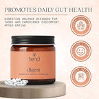 Tend Digest – Digestive Enzyme & Herbal Blend | Bloating Relief, Gas Support, Gut Health Supplement with Peppermint, Ginger & Chamomile
