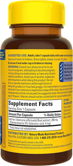 Nature Made Valerian Root for Sleep Support,Melatonin Free Sleep Aid for Adults,30 Valerian Root Capsules,30 Day Supply, (Pack of 2)