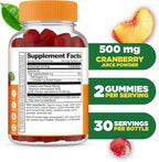 Lifeable Cranberry Gummies for Women | Great Tasting Cranberry Supplement | for Urinary Tract Health, Bladder & Kidney Support | Vegan and Non GMO Cranberries | 60 Count