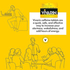 Vivarin, Caffeine Pills, 200mg Caffeine per Dose, Safely and Effectively Helps You Stay Awake, No Sugar, Calories or Hidden Ingredients, Energy Supplement, 40 Tablets - 2 Count