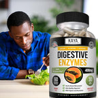 Kaya Naturals Digestive Enzymes with Prebiotics & Probiotics - Constipation & Bloating Relief - Weight Management Pills for Women & Men - Aids Immune Function - Digestion Support - 60 Veggie Capsules