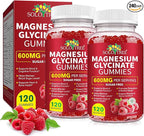 Magnesium Glycinate Gummies,240 Count Magnesium Complex Supplement |Sleep, Calm & Relaxation Support|High Absorption MagnesiumGummies for Women, Men & Family|Gluten-Free