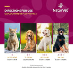 NaturVet – Glucosamine DS Plus - Level 2 Moderate Care – Supports Healthy Hip & Joint Function – Enhanced with Glucosamine, MSM & Chondroitin – for Dogs & Cats–120 Soft Chews