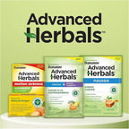 From the Makers of Dramamine, Advanced Herbals Ginger & Ashwagandha Lozenges, for Nausea Relief & Stress Support, Tropical Fruit and Ginger Flavor, 20 Count