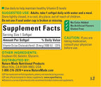 Nature Made Vitamin D3 1000 IU (25 mcg), Vitamin D Supplement for Bone, Teeth, Muscle and Immune Health Support, 180 Softgels, 180 Day Supply