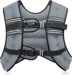 ZELUS Weighted Vest, 6lb/8lb/12lb/16lb/20lb/25lb/30lb Weight Vest with Reflective Stripe for Workout, Strength Training, Running, Fitness, Muscle Building, Weight Loss, Weightlifting