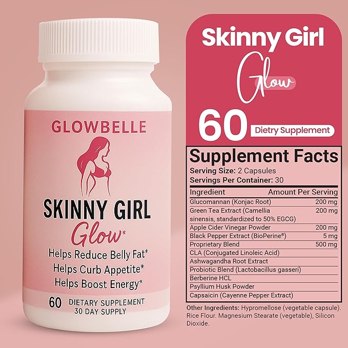 GLP-1 Appetite Suppressant Weight Loss Support for Women - Men, BioPerine® , Berberine - Akkermansia, Hunger, Cravings, Gut Health, Craving Control | 3rd Party Verified Formula | 60 Veggie Capsules