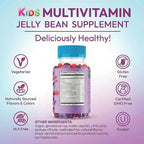 Human Beanz Multivitamin Jelly Bean Gummies with Zinc for Kids, Immune Support Dietary Supplements, Vegetarian, 120 Berry Blast Jelly Beans, Kosher