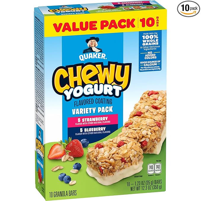 Quaker Chewy Yogurt Bars - Variety Pack 10ct