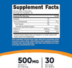 Nutricost Vitamin C Gummies (500mg) 120 Gummies - Made with Natural Flavors & 556% DV of Vitamin C, Vegan, GMO-Free, Gluten-Free, 30 Servings