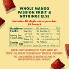 SOLELY - Organic Mango & Passion Fruit Whole Fruit Gummies (Pack of 8 Boxes, 5 Bags per Box) - Fresh Fruit - Healthy Snacks for Adults & Kids - Non GMO, Vegan Snacks, Shelf Stable - 40 Bags (3.5 oz)