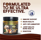 King Kanine Mushroom Plus, Protein & Joints 2 oz | Organic Powder to Improve Optimal Health & Pets Wellness | Supplement for Dogs & Cats Care Made with Fiber & Vitamins | Veterinarian Approved