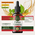 HERBAMAMA Panax Ginseng Root Tincture - Vegan Energy Support with Korean Red Ginseng Extract Liquid Drops - Non-GMO, Alcohol & Sugar-Free Immune Support Supplement - 28-Day Supply