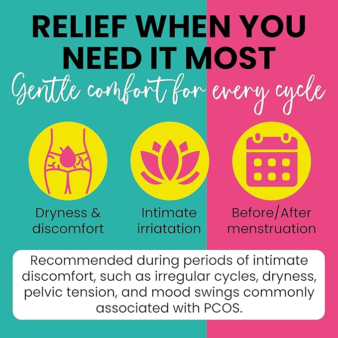 PCOS Support for Fertility & Cycle Health | Hormone Balance for Women | Helps with Irregular Cycles, Vaginal Dryness, Pelvic Discomfort & Mood Swings | Includes 10 Pre-Filled Applicators