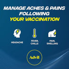 Advil Pain Reliever and Fever Reducer, Pain Relief Medicine with Ibuprofen 200mg for Headache, Backache, Menstrual Pain and Joint Pain Relief - 50x2 Coated Tablets