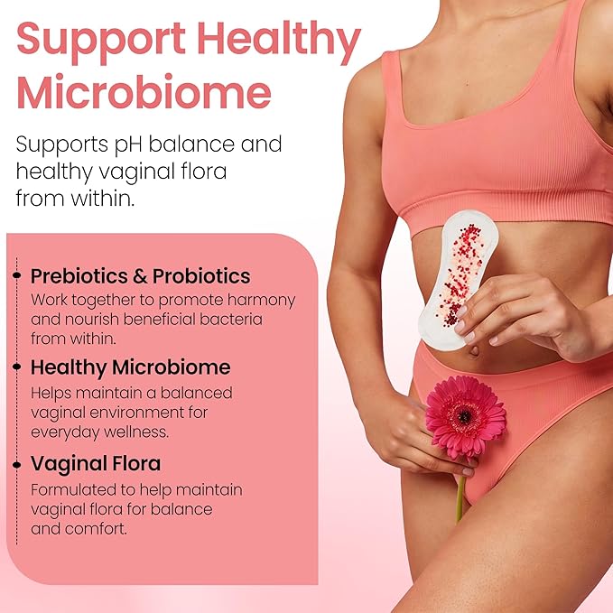 Vaginal Probiotics Gummies | ph Balance for Women | Prebiotics and Probiotics for Women | Pineapple Gummies for Women for ph Balance and Vaginal Health | Vaginal Odor Control 60 Gummies