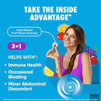 Digestive Advantage Probiotic Gummies For Digestive Health, Vitamin D, Daily Probiotics For Women &Men Occasional Bloating, Minor Abdominal Discomfort & Gut Health, 80ct Natural Fruit Flavors