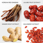 JUNG KWAN JANG Vital Tonic Korean Red Ginseng, Ginger, Fruit Blend Wellness Shots for Energy, Focus, Circulation and Immunity Supplement, 10 Count
