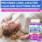 Cortisol Supplements for Women, 0 Sugar Cortisol Gummies, Cortisol Reducer with Ashwagandha, Myo-Inositol, GABA & Saffron - Stress Relief, Hormone Balance & PMS, Cortisol Detox for Women, 300 Count
