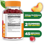 Lifeable Collagen Peptides Gummies 100mg | with 10000mcg Biotin | Great Tasting Biotin and Collagen Supplements | for Hair, Skin, and Nails | Collagen Gummies for Women, Men, Adults | 90 Gummies
