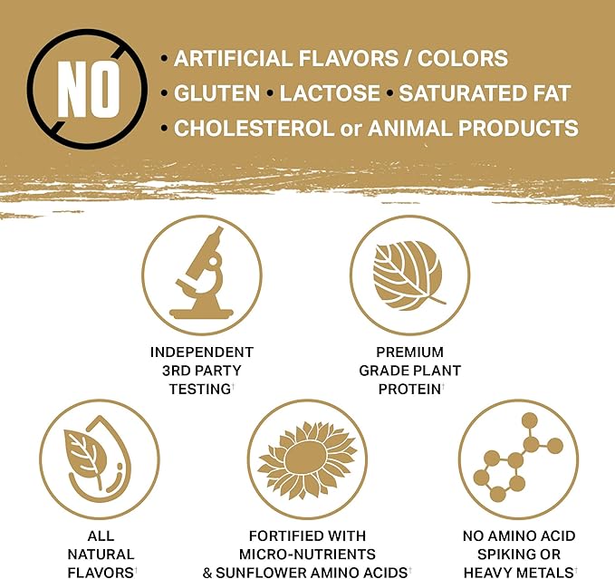 Ambrosia Planta - Plant-Based Protein Powder 20g | Dairy Free Vegan Protein Powder with BCAA Amino Acids | Keto-Friendly, No Added Sugar | 25 Servings | Melted Chocolate