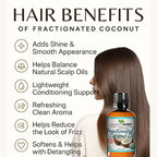 USDA Certified Organic Fractionated Coconut Oil, for Aromatherapy Relaxing Massage, Carrier Oil for Diluting Essential Oils, Hair & Skin Care Benefits, Moisturizer & Softener