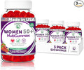 Lunakai USA Made 50 Plus Women's Multivitamin Gummies - Delicious Formula Enhanced with Essential Vitamins & Minerals for Health & Vitality - 3 Pack