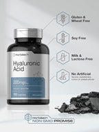 Horbäach Hyaluronic Acid Supplement | 200 mg | 150 Capsules | Non-GMO and Gluten Free Supplement