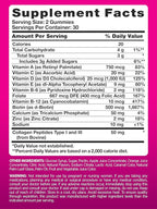 PINK Multivitamin Gummies for Women | Non-GMO & Gluten Free | Plus Collagen & Biotin | Mixed Berry Flavor