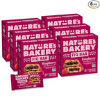 Nature’s Bakery Whole Wheat Fig Bars, Raspberry, Real Fruit, Vegan, Non-GMO, Snack bar, 6 Count (Pack of 6)