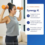 Pure Encapsulations Synergy K - with Vitamin K1, K2 & D3 - Supports Bones, Blood Vessels, Vascular Elasticity & Calcium Utilization* - Includes Cholecalciferol - Gluten Free & Non-GMO - 120 Capsules