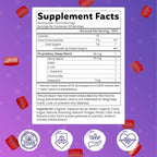 Premium Melatonin Sleep Gummies | Advanced Nighttime Blend with GABA, L-Theanine & Chamomile | Slumber Berry Vegan Gummies for Calm Relaxation & Restful Sleep | 180 Count