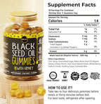 MAJU's Black Seed Oil Gummies with Honey 90ct, 500mg BSO Gummy, Black Cumin Seed Nigella Sativa Oil, Cold-Pressed, Potent Formula, 90ct (3-Pack)