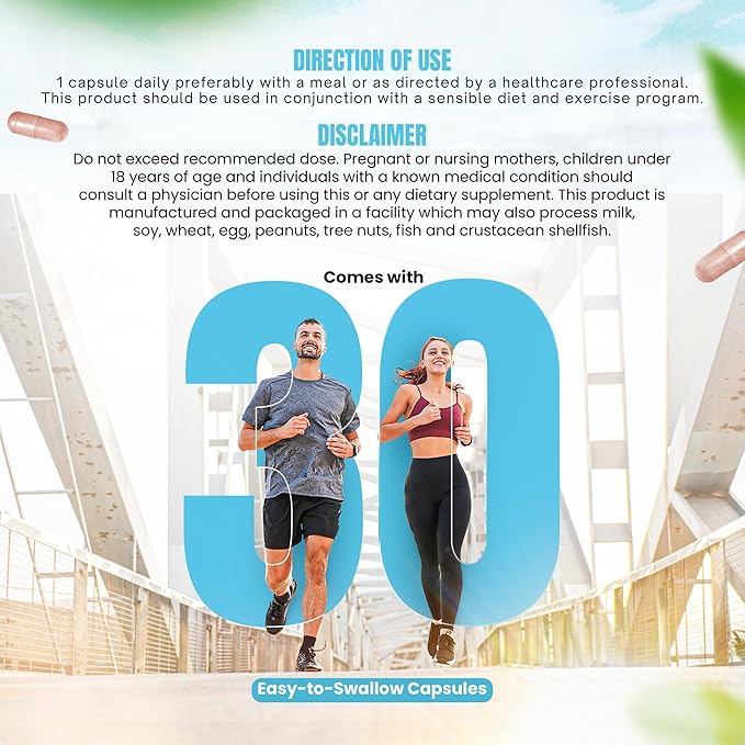 Fat Burner with GLP‑1 Support – Raspberry Ketones, Green Tea & Kelp – Metabolism & Appetite Support for Women & Men – 30 Capsules