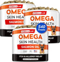 STRELLALAB Omega 3 for Dogs - (540Ct) Fish Oil Treats - Allergy & Itch Relief Skin&Coat Supplement - Dry Itchy Skin, Shedding, Hot Spots Treatment, Anti Itch - Pet Salmon Oil Chews - Chicken