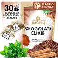 BREWIX, Chocolate Elixir Rooibos Herbal Tea (30 Pyramid Tea Bags) | Rooibos with Cinnamon, Spearmint, Peppermint | Dessert Tea | Chocolate Tea