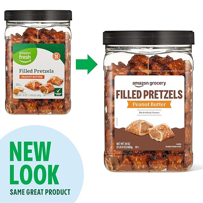 Amazon Grocery, Peanut Butter Filled Pretzels, 24 Oz