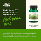 Swanson Soy-Free Genistein Plant-Based Supplement for Women Seeking Hormonal Balance, Bone, and Cardiovascular Support - 125 mg (60 Vegan Capsules)