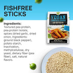 Creative Pea Vegan Fish Mix – Just Add Water & Oil, 4 Pack (65g Each), 4 Packs Make ~1 kg Prepared Food, Plant-Based, Gluten-Free