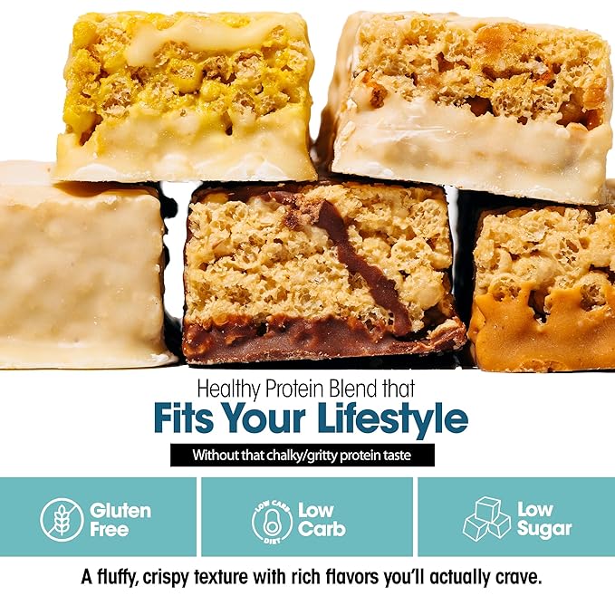 Wonderslim High Fiber Protein Bars, Variety Pack | 15g Protein, 8g Fiber | Low Sugar, Low Carb | Healthy Indulgence | Satisfying, Supports Energy & On-the-Go Convenience, 7 Pack