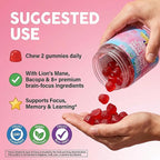 Clean Nutra Kids Focus Gummies with L-Theanine, Ginkgo Biloba, Omega-3 Fish Oil, L-Tyrosine, Vitamin B6, B12 – 60 Count, Clean Label, Non-GMO, Vegan-Friendly SmartyPop Formula for Kids Support