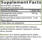 Bronson Ashwagandha Extra Strength Stress & Mood Support with BioPerine - Non GMO Formula, 250 Vegetarian Capsules