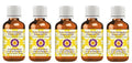 Deve Herbes Pure Petitgrain Essential Oil (Citrus aurantium Amara) Steam Distilled (Pack of Five) 100ml X 5 (16.9 oz)