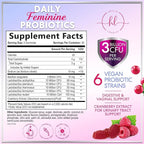 Probiotics for Women Gummies with Cranberry - 6 Premium Strains for PH Balance - Women Probiotics for Digestive Health, Vaginal & Immune Support, Women's Probiotic Feminine Health Gummy - 60 Gummies