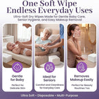 Disposable Dry Wipes, 500 Pack – Ultra Soft Non-Moistened Cleansing Cloths for Adults, Incontinence, Baby Care, Makeup Removal – 9.5" x 13.5" - Hospital Grade, Durable – by ProHeal