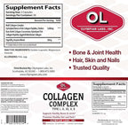 Olympian Labs Multi Collagen Complex Type I, II, III, V, X, Hair, Nails, Joint, Gut Health, 90 Caps, 30-Day Supply