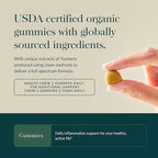 Gaia Herbs Turmeric Supreme Adult Daily - Daily Support for Healthy, Active Lifestyle* - USDA Certified Organic Blend of Turmeric & Supportive Herbs - 40 Vegan Gummies (20 Servings)