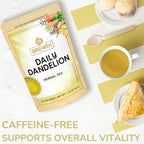 BREWIX, Dandelion Root Detox Tea (25 Pyramid Tea Bags) Caffeine-Free Herbal Blend with Ginger, Tulsi & Turmeric | Supports Liver Health & Gentle Cleanse | Natural & Refreshing | Direct from Source