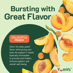Curcumin Turmeric Gummies – Extra Strength 2000mg 8:1 Extract Turmeric Supplement Gummies with Black Pepper & Ginger – Vegan Non-GMO Joint Support Chewables – Peach Flavor, 60 Count