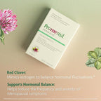 Promensil Menopause Double Strength - Menopause Supplements for Women, Red Clover Isoflavones, Helps Support Hot Flashes, Night Sweats, Restlessness - 30 Count